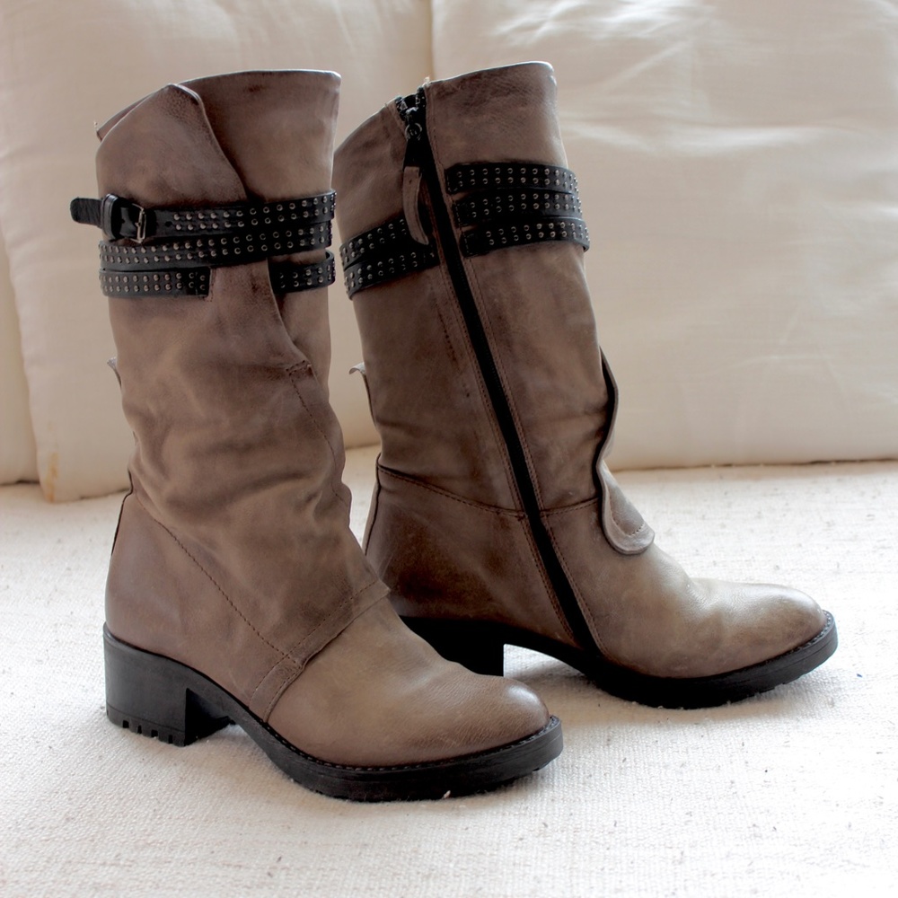 Mjus Grey Mid Calf Boot - Picture 5 of 9